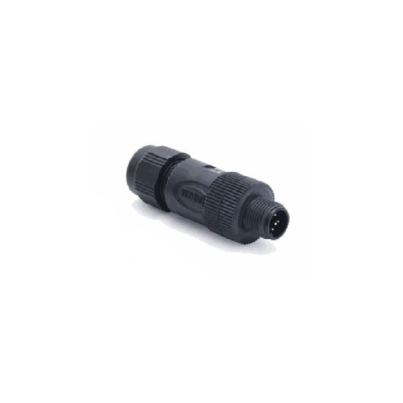 Connecteur mâle M12P, 5 pol., codage B IP67, 4A, non-blindé